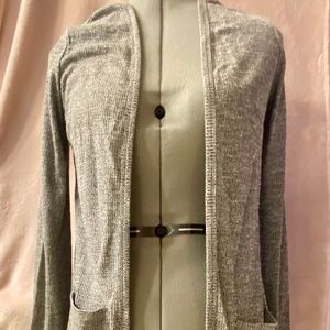 Aéropostale Cardigan, Grey, With Pockets, Size Small